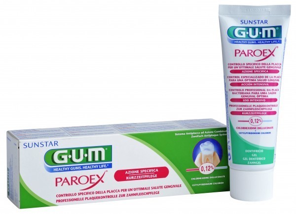 Sunstar EUROPE S.A GUM Paroex 0,12% CHX Pasta do zębów do codziennej ochrony 75 ml 9073389