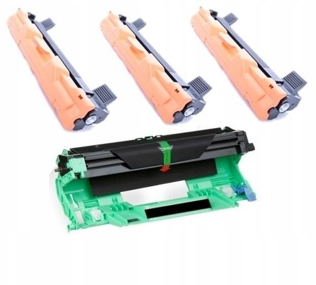 Zestaw 3x toner + bęben do Brother TN1030 DR1030