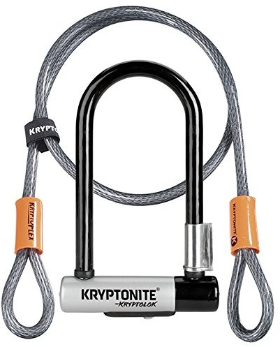 Kryptonite kryptograficznych Lok 2 Mini-7 z uchwytem Flex Frame -, czarny, nie dotyczy 001973