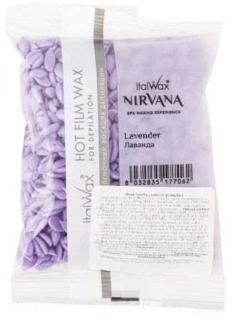 Italwax Wosk twardy w dropsach niskotemperaturowy do depilacji bezpaskowej ItalWax Nirvana Lavender 100 g
