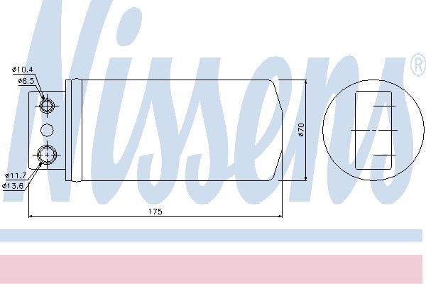 NISSENS Osuszacz, klimatyzacja NISSENS 95058