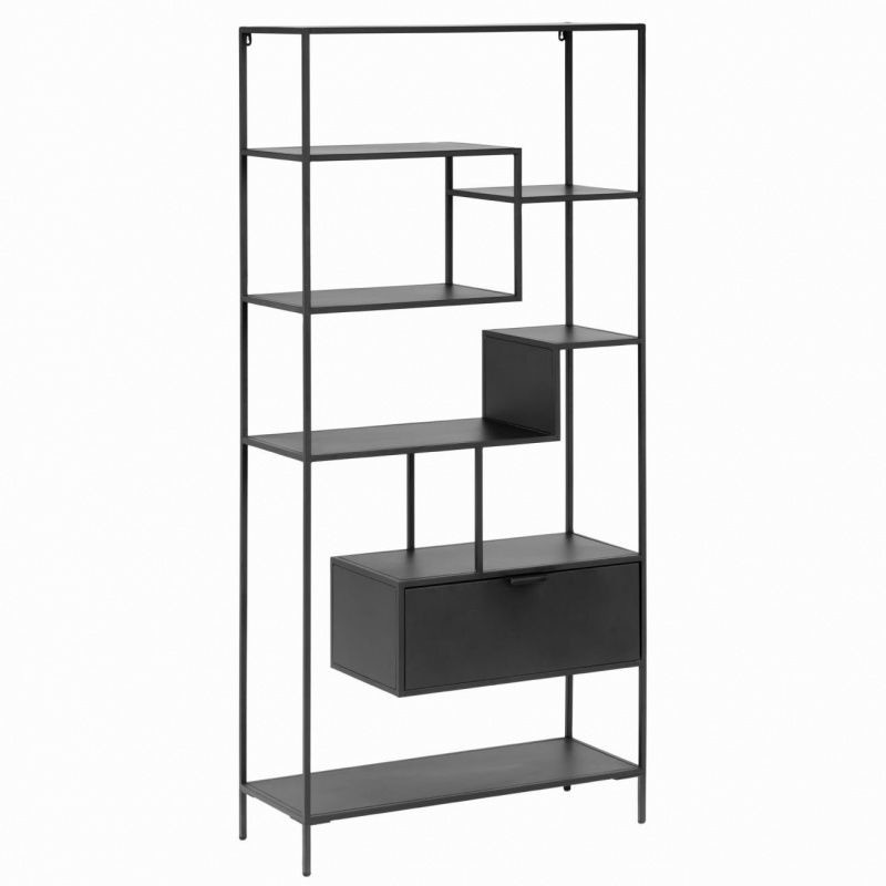 LaForma Regał stojący Shantay 168 cm czarny LM-N20-293