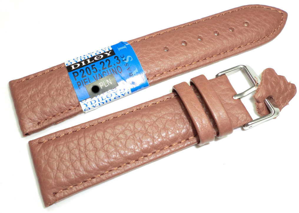 Diloy Skórzany pasek do zegarka 22 mm P205.22.3 P205.22.3