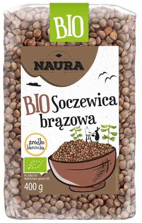 Naura Soczewica brązowa BIO 400 g ()