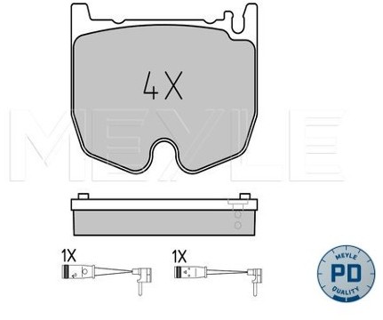 Wulf Gaertner Autoparts Zestaw klocków hamulcowych, hamulce tarczowe Wulf Gaertner Autoparts 025 235 4117/PD