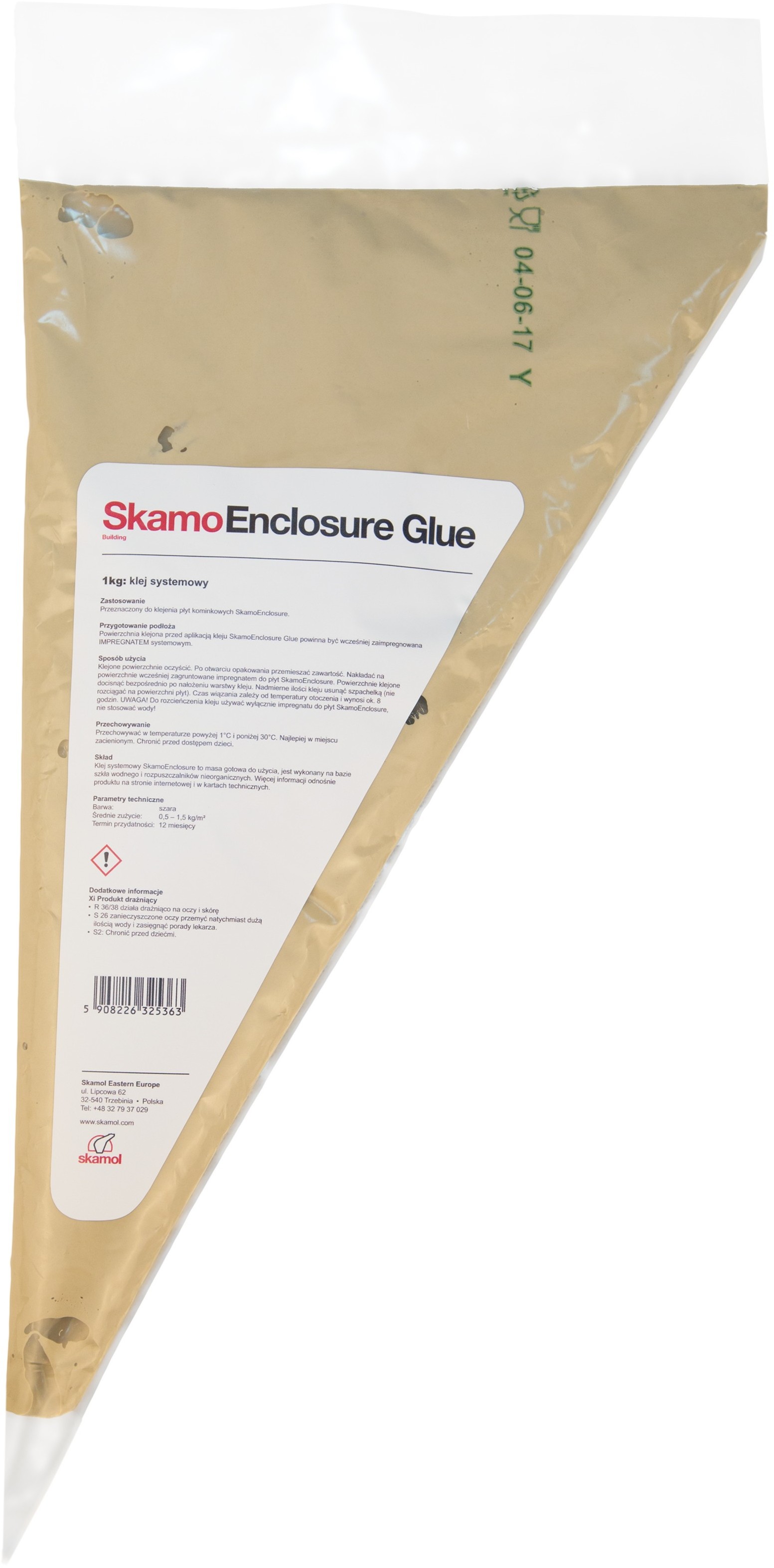Varmsen Klej systemowy Skamol + rękaw foliowy 1 kg