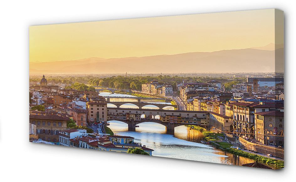 PL Tulup Obrazy na płótnie Włochy Wschód słońca panorama 100x50cm