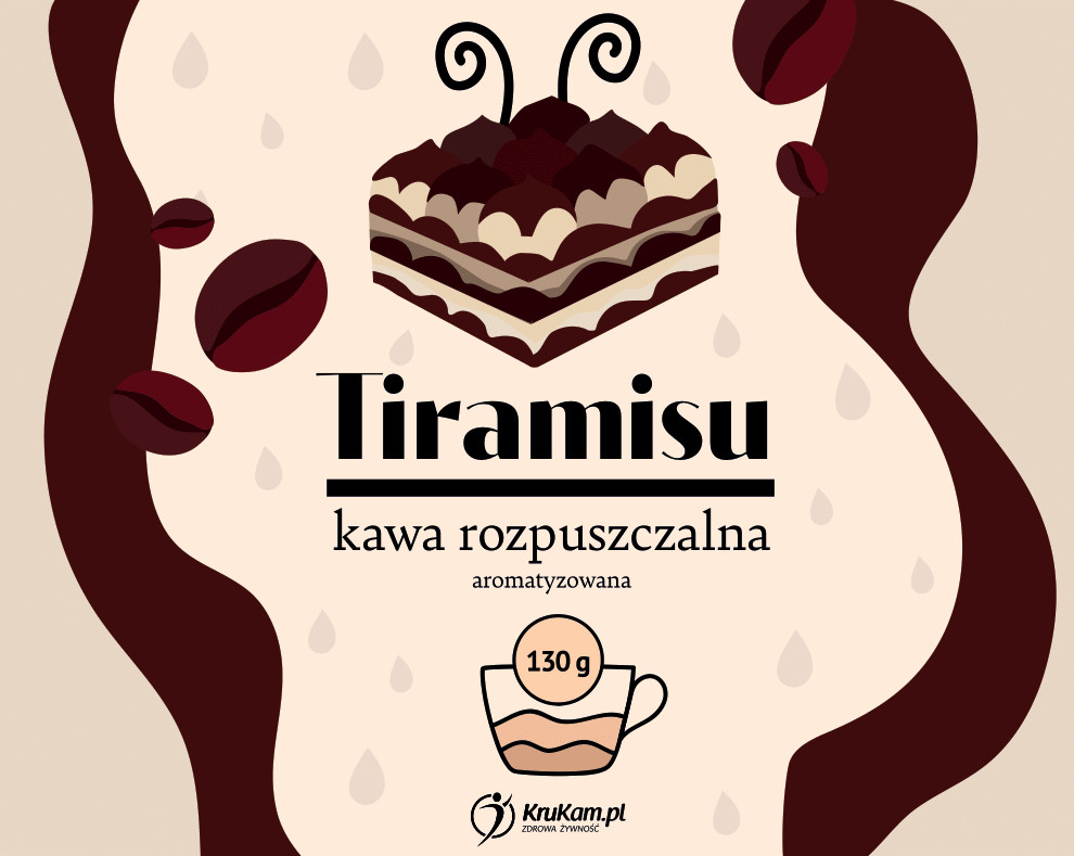 KruKam Kawa rozpuszczalna Tiramisu 130g