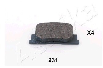 Ashika Zestaw klocków hamulcowych, hamulce tarczowe 51-02-231