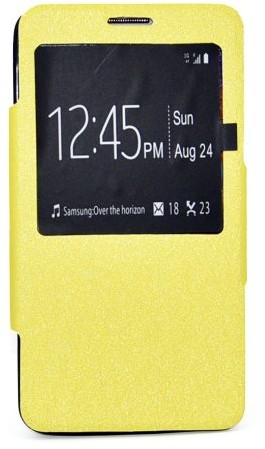 Apexel apexel na telefon komórkowy ze skóry miękka (do Samsung Galaxy Note 3 N900/N9000/N9002/N9005, magnetyczna, z możliwością postawienia) Żółty N3-16-Yel