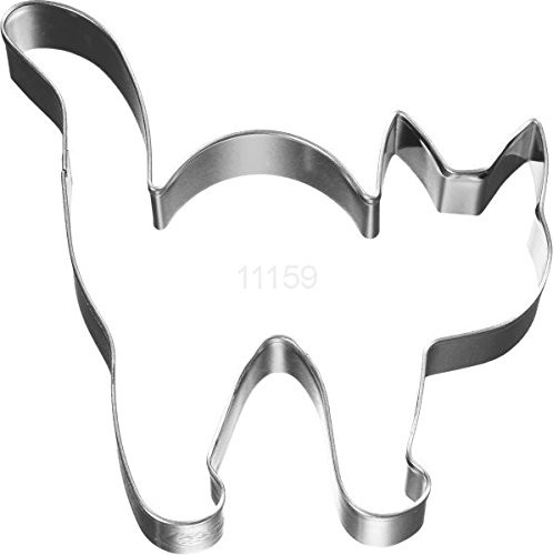 RBV Birkmann Birkmann 1010707710 forma do wycinania Halloween kot 8 cm, tworzywo sztuczne, szara, 5 x 3 x 2 cm 1010707710