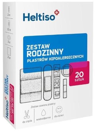 Paso TRADING Heltiso Plastry hipoalergiczne zestaw rodzinny, 20 sztuk