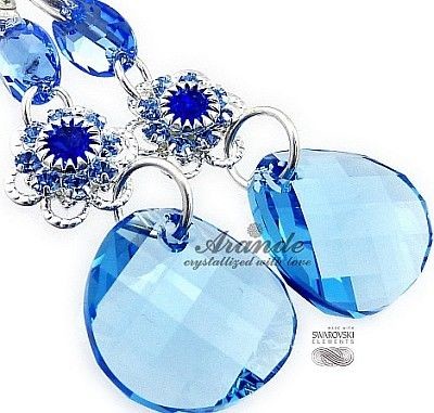 Swarovski Arande Nowe Piękne Kolczyki Aqua Feel Srebro 2838302226