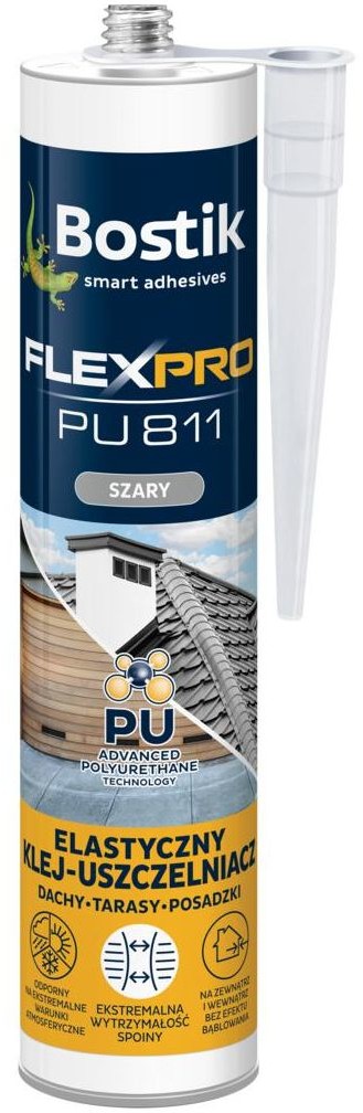 Tytan BOSTIK montażowy uszczelniacz Flexpro PU811 300 ml szary Bostik