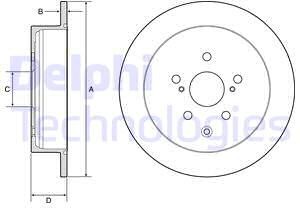 Delphi Tarcza hamulcowa BG4919C BG4919C