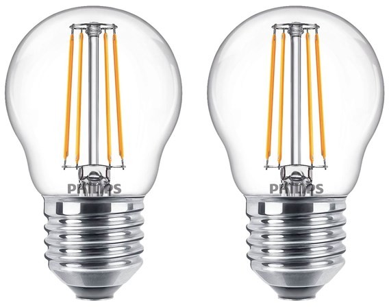 Philips Żarówka światła LED LED classic 40W P45 E27 WW CL ND 2PF/6 E27 929001890557