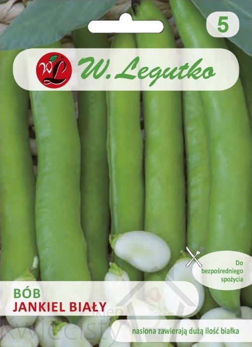 Legutko sp. z o.o Nasiona Bób ogrodowy Jankiel Biały, śr.wczesny 50g