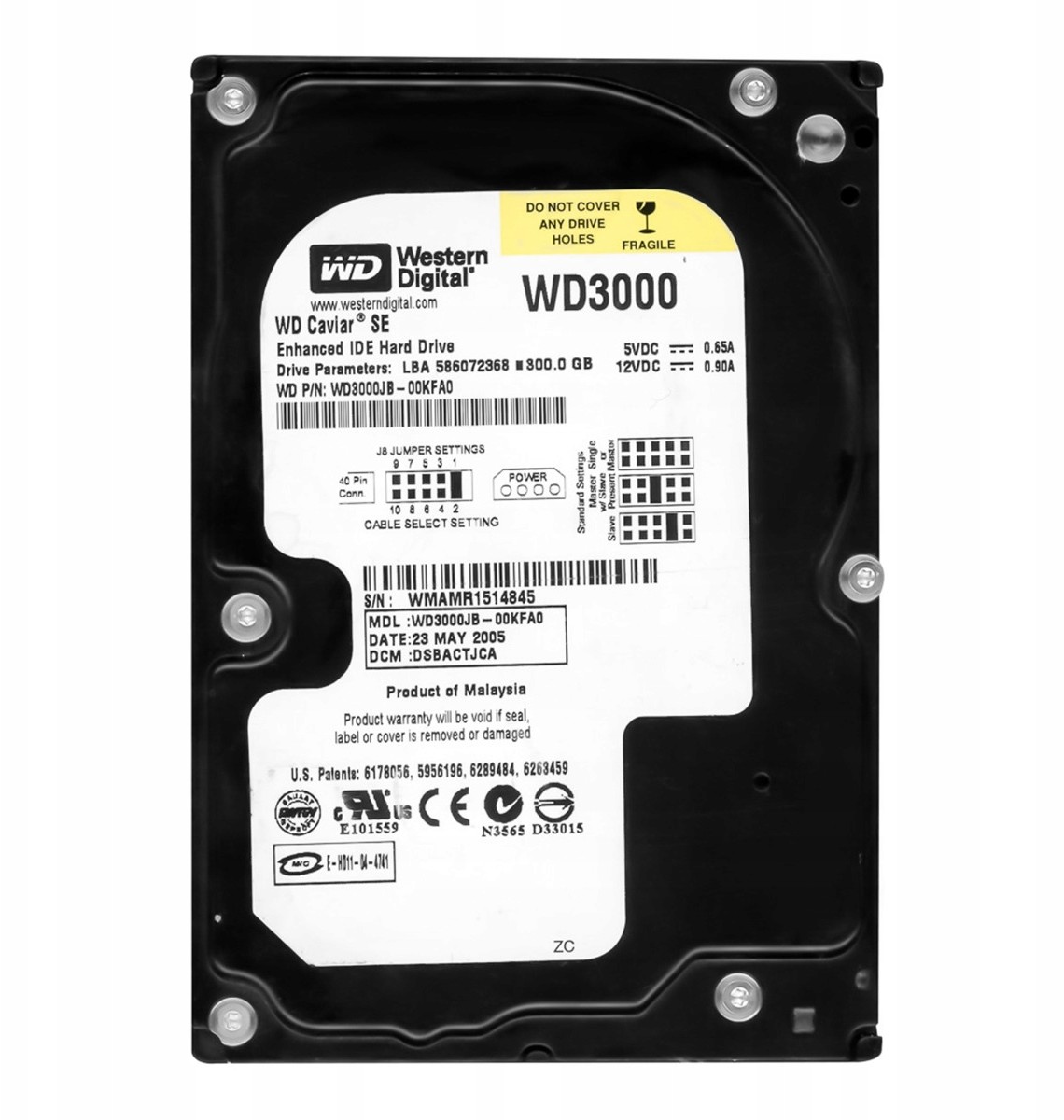 Western Digital Se 300GB 7.2K Ata 3.5'' WD3000JB-00KFA0