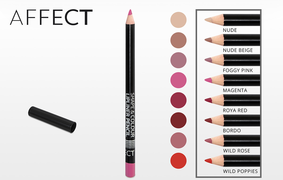 Affect KREDKA DO UST SHAPE & COLOUR NUDE BEIGEK-0015