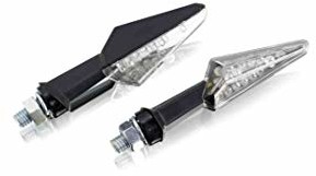 Puig 5239N kierunkowskaz LED Snake model plastikowa obudowa z przezroczystym szkłem kierunkowskazu, czarny 5239N