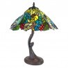 Clayre & Eef Lampa Stołowa Tiffany Duża Kolorowa G Clayre & Eef