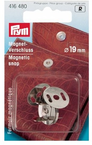 Prym Zapięcie na magnes 19 MM w kolorze srebrnym PRYM_416480