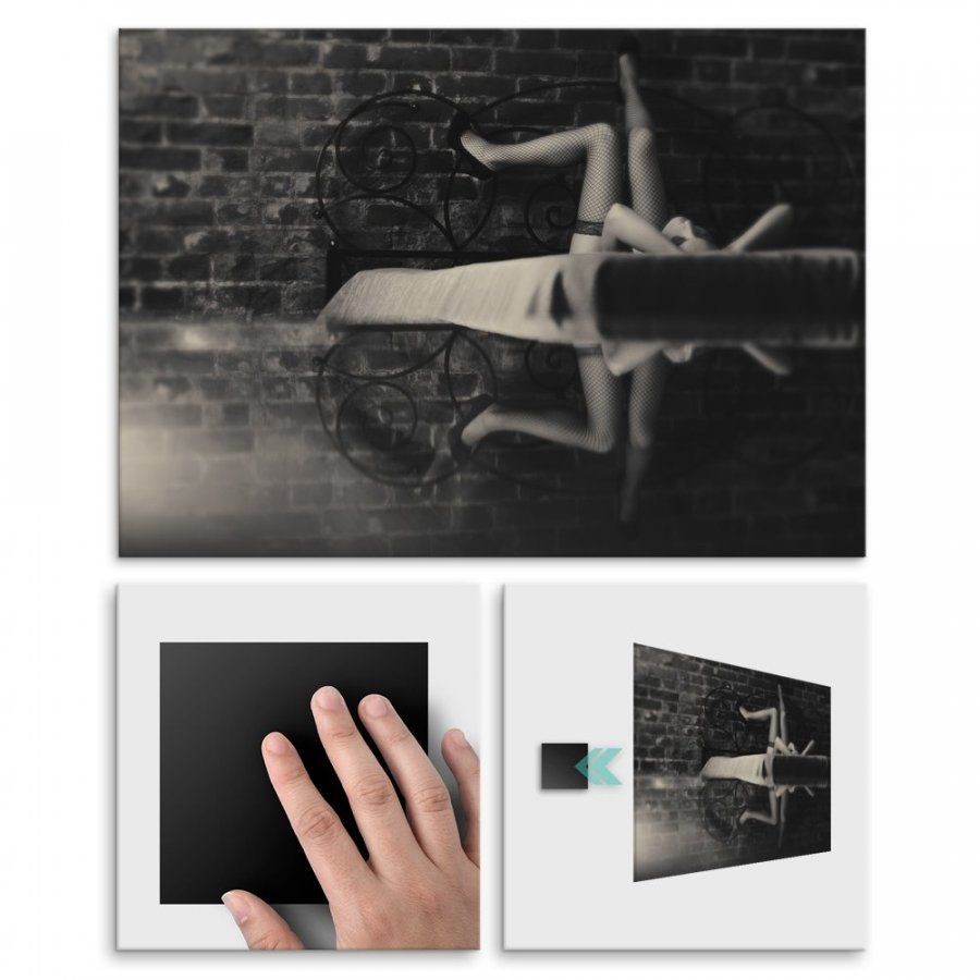 Pix4home Plakat metalowy zmysłowa kobieta M POS-M-01016