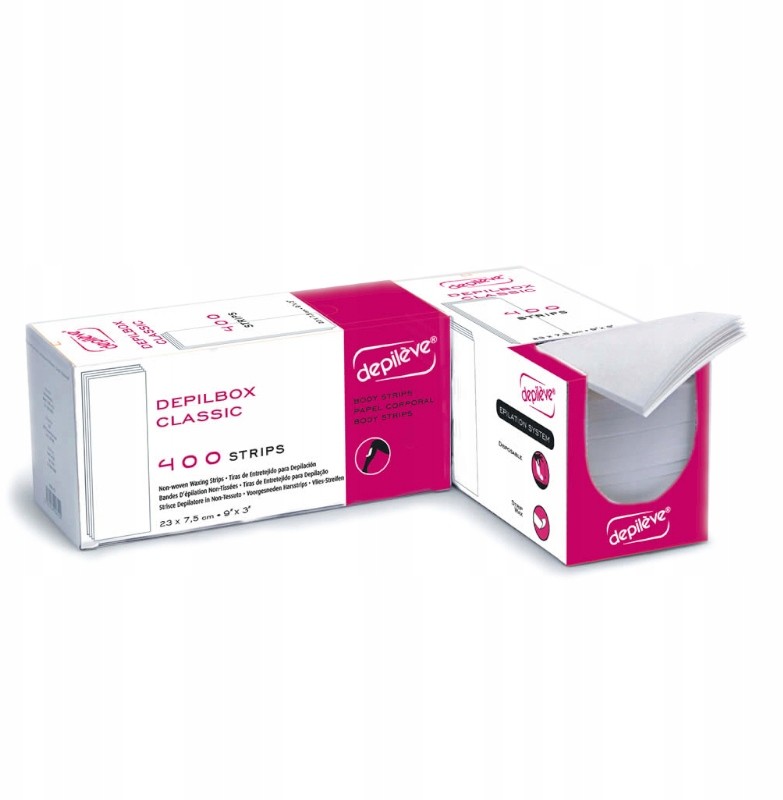 Paski do depilacji woskiem Depilbox Classic 400szt
