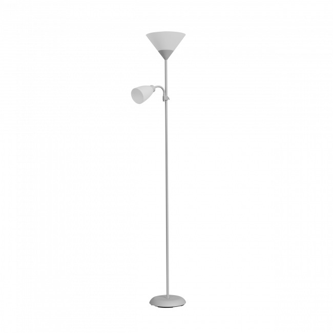 Orno Lampa stojąca podłogowa URLAR, 175 cm, max 25W E27, max 25W E14, szara LS-2/G