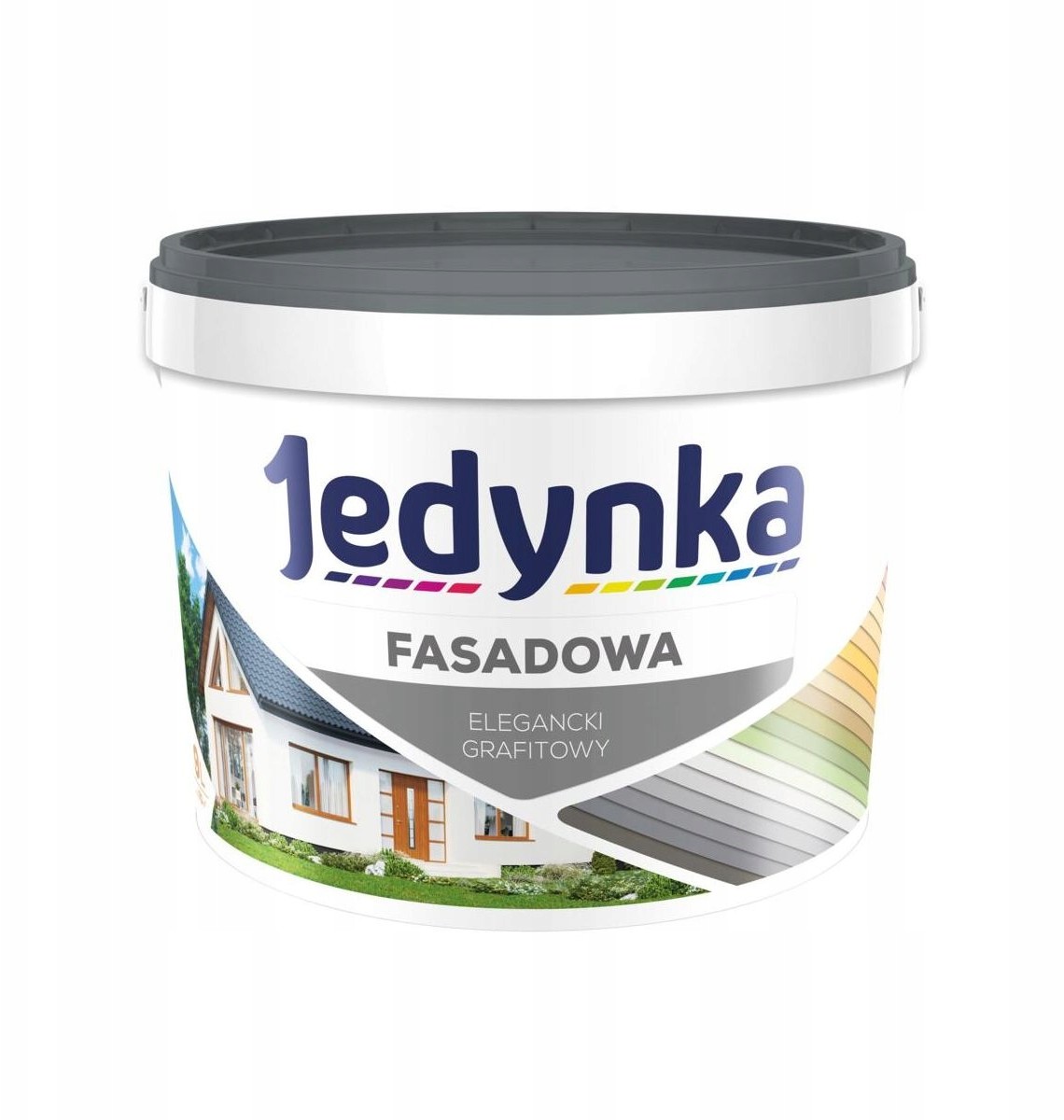 Farba elewacyjna Fasadowa 9 l Elegancki grafitowy