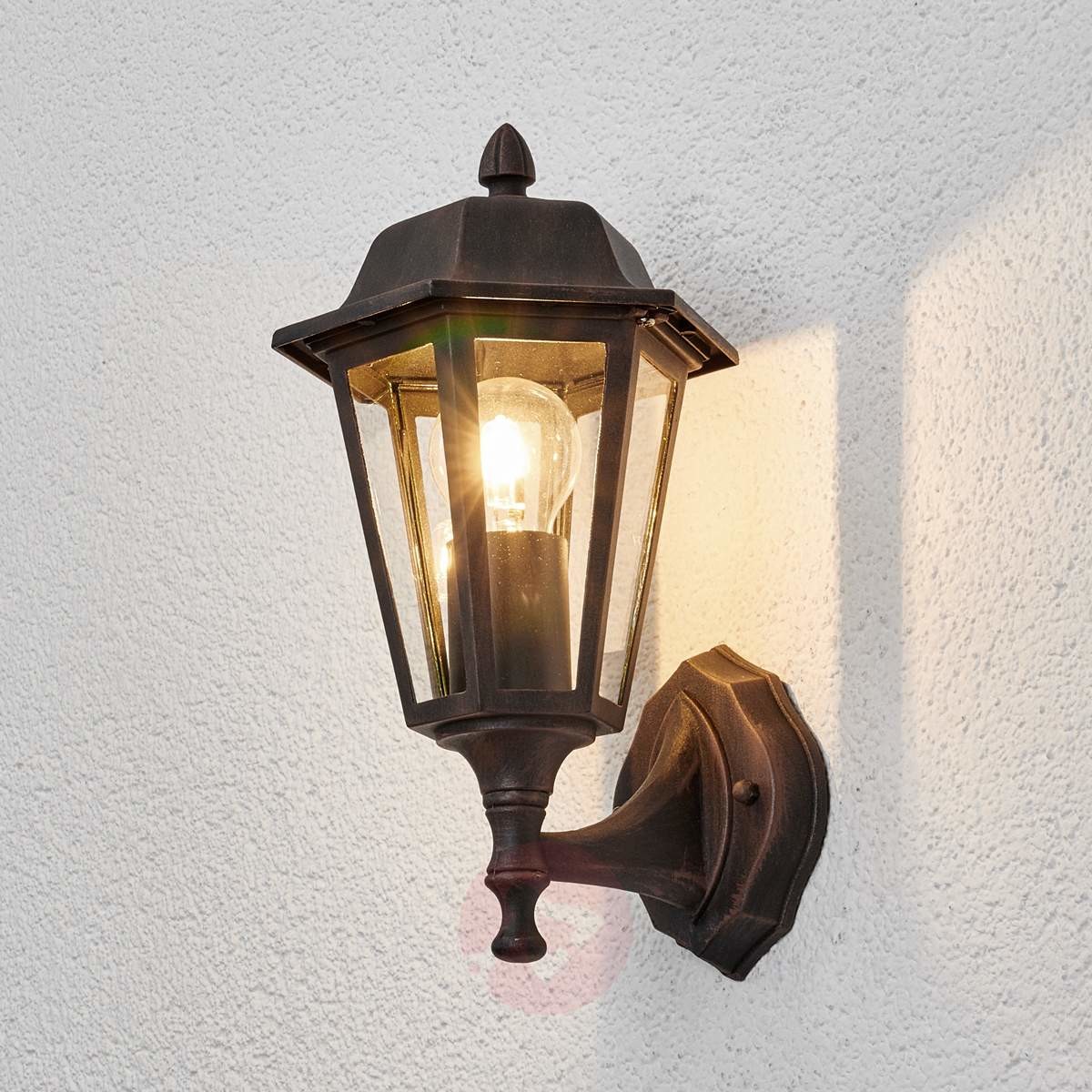 Lampenwelt Piękna zewnętrzna lampa ścienna LAMINA
