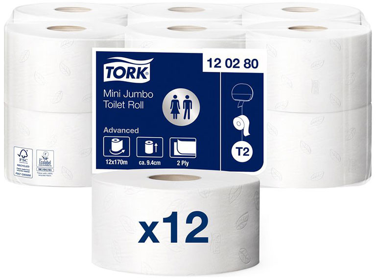 Jumbo Papier toaletowy w mini roli Tork