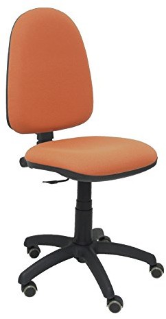 Piqueras y Crespo PIQUERAS Y CRESPO model 04CP, ergonomiczne krzesło biurowe z mechanizmem stałego kontaktu, z regulacją wysokości, kółka parkietowe, siedzisko i oparcie wyściełane w tkaninie Bali brązowe