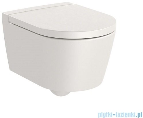 Roca Inspira Round Compacto Rimless miska wc podwieszana beżowa A346528650