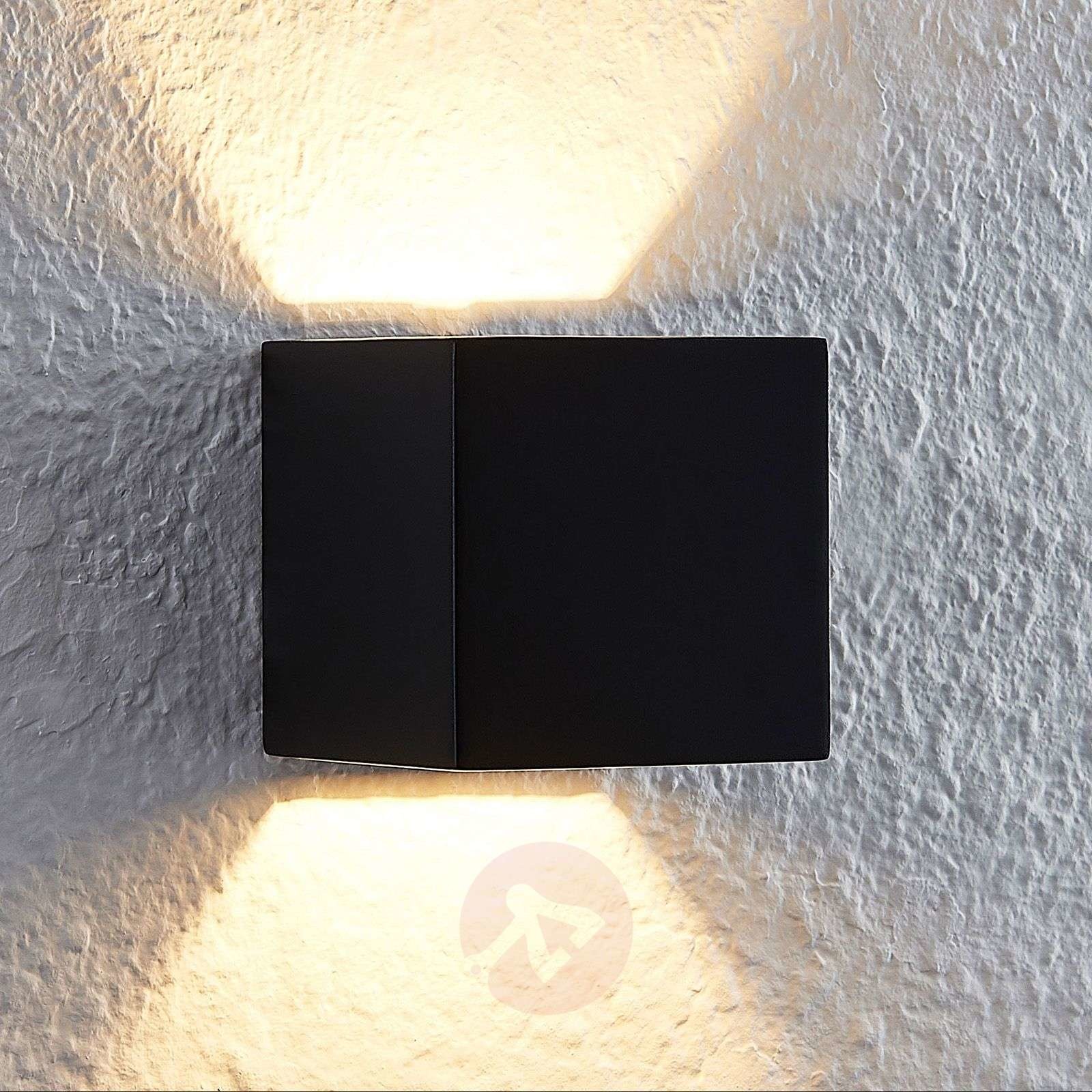 Lindby Lindby Quaso kinkiet LED, beton czarny