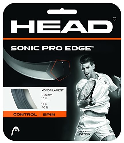 Head Sonic Pro Edge, lina na rakiety tenisowe, szary, 17 0726423988083