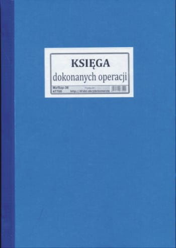 Firma krajewski Księga dokonanych operacji / oprawa twarda [Mz/Szp-38] 47700