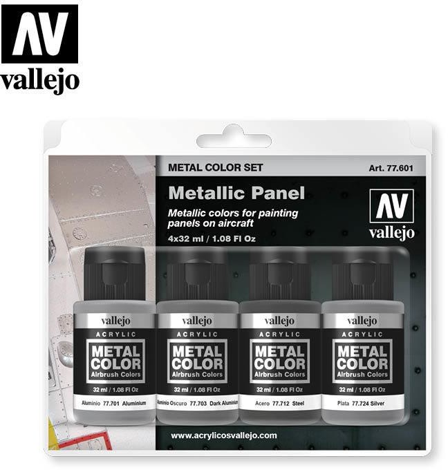 Vallejo Zestaw Metal Color 4 farby - Metallic Panel Vallejo 77601