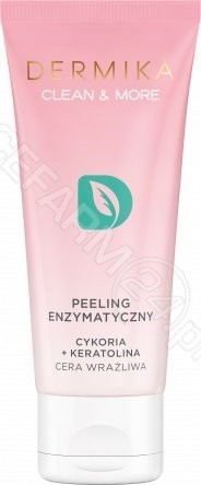 Dermika Clean & More Peeling enzymatyczny cykoria + keratolina cera wrażliwa 75ml