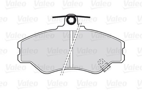 VALEO Zestaw klocków hamulcowych, hamulce tarczowe 301634