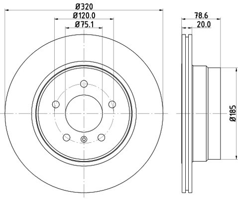 HELLA PAGID Tarcza hamulcowa PAGID 8DD355114-001