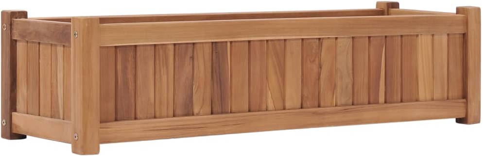 vidaXL Podwyższona donica 100x30x25 cm, lite drewno tekowe