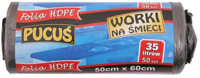 Pucuś Worek na śmieci 35l 50szt