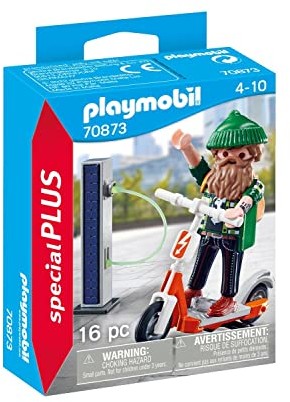 Playmobil SpecialPLUS 70873 Hipster z elektryczną hulajnogą, od 4 lat 70873