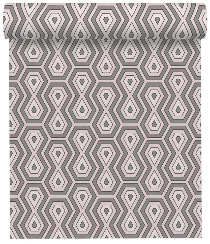 Tapeta Jungle Chic 377077 biało-szara winylowa na flizelinie