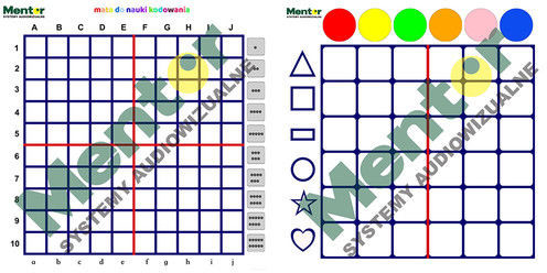 Mentor Mata dwustronna Kodowanie + Kodowanie Junior 110 x 110 cm 8112