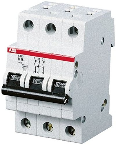 ABB Stotz S & J wyłącznik automatyczny bezpiecznik S203-B50 B, 6ka, A, 3p system Pro M Compact wyłącznik nadmiarowo-prądowy 4016779550963 2CDS253001R0505-S203B50