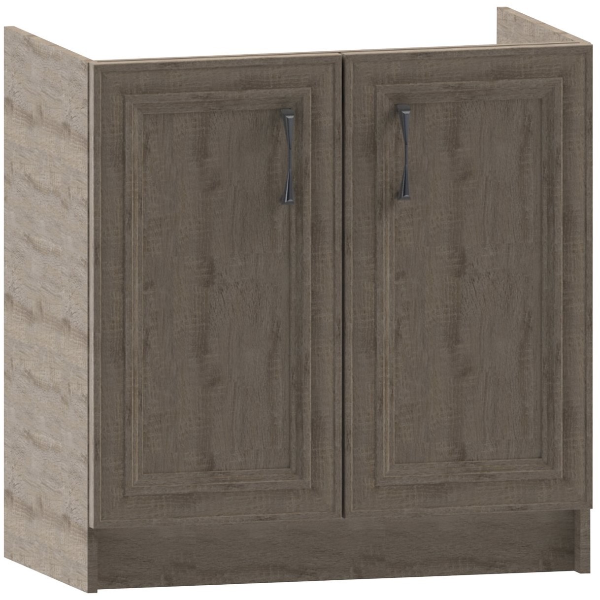 Black and White Style Szafka pod zlew Olek D80ZL dąb sonoma tabac