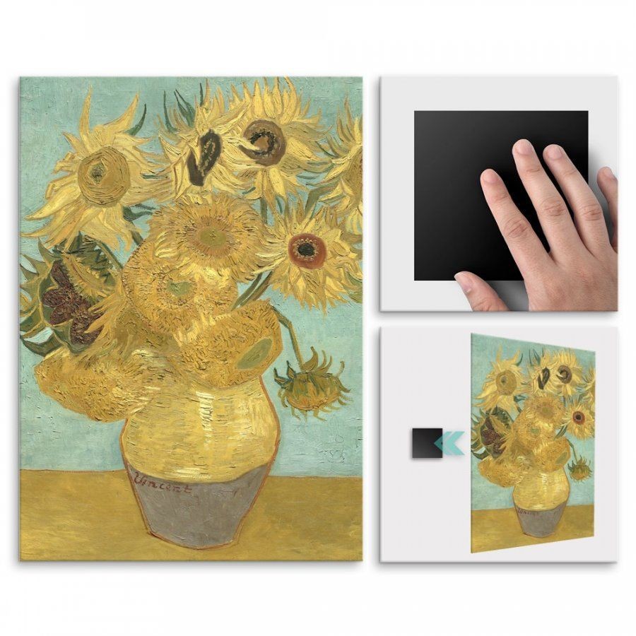 Pix4home Plakat metalowy Vincent van Gogh Sunflowers M POS-M-02127
