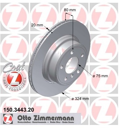 Zimmermann Tarcza hamulcowa 150.3443.20